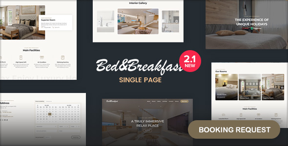 Bed and breakfast template