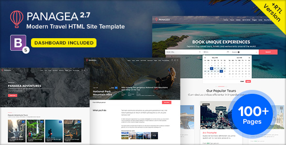 Panagea Tours and hotels template